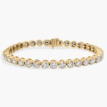 7 " Four Prong Lab-Grown Diamond Tennis Bracelet In 14K Yellow Gold (8 Ct. Tw. - F-G / VS2-SI1)