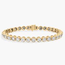 7 " Four Prong Lab-Grown Diamond Tennis Bracelet In 14K Yellow Gold (10 Ct. Tw. - F-G / VS2-SI1)