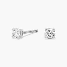 Diamond Stud Earrings In 14k White Gold (1/5 Ct. Tw.)
