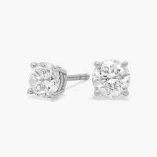 Diamond Earrings In Platinum (1 Ct. Tw.)