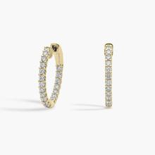 Luna Diamond Eternity Hoop Earrings In 18k Yellow Gold (1 Ct. Tw.)