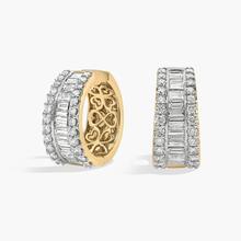 Baguette Diamond Channel Hoop Earrings In 14K Yellow Gold (2 Ct. Tw.)