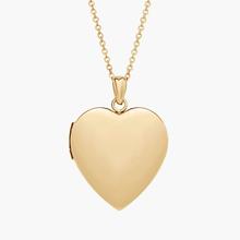 18" Sweetheart Locket In 14k Yellow Gold