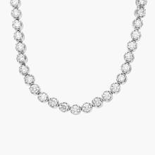 Straight Eternity Necklace In 14k White Gold (10 Ct. Tw.)