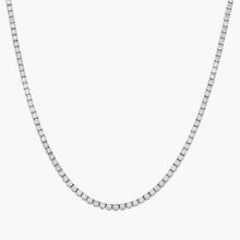 16 " Straight Diamond Eternity Necklace In 14K White Gold (5 Ct. Tw. - H-I / SI1-SI2)