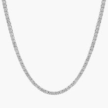16 " Straight Diamond Eternity Necklace In 14K White Gold (7 Ct. Tw. - H-I / SI1-SI2)