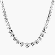 18 " Graduated Lab Grown Diamond Eternity Necklace In 14K White Gold (20 Ct. Tw. - F-G / VS2-SI1)