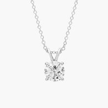Double-Bail Diamond Solitaire Pendant In Platinum (1 Ct. Tw. - H-I / SI1-SI2)