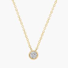 Bezel Diamond Pendant In 14K Yellow Gold (1/4 Ct. Tw. - H-I / SI1-SI2)