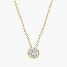 Bezel Diamond Pendant In 14K Yellow Gold (1/2 Ct. Tw. - H-I / SI1-SI2)